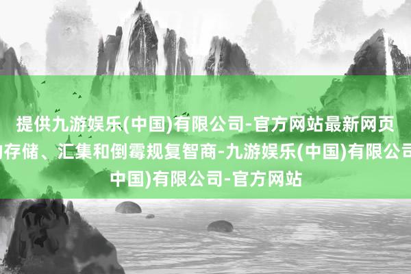 提供九游娱乐(中国)有限公司-官方网站最新网页以及改造的存储、汇集和倒霉规复智商-九游娱乐(中国)有限公司-官方网站