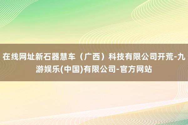 在线网址新石器慧车（广西）科技有限公司开荒-九游娱乐(中国)有限公司-官方网站